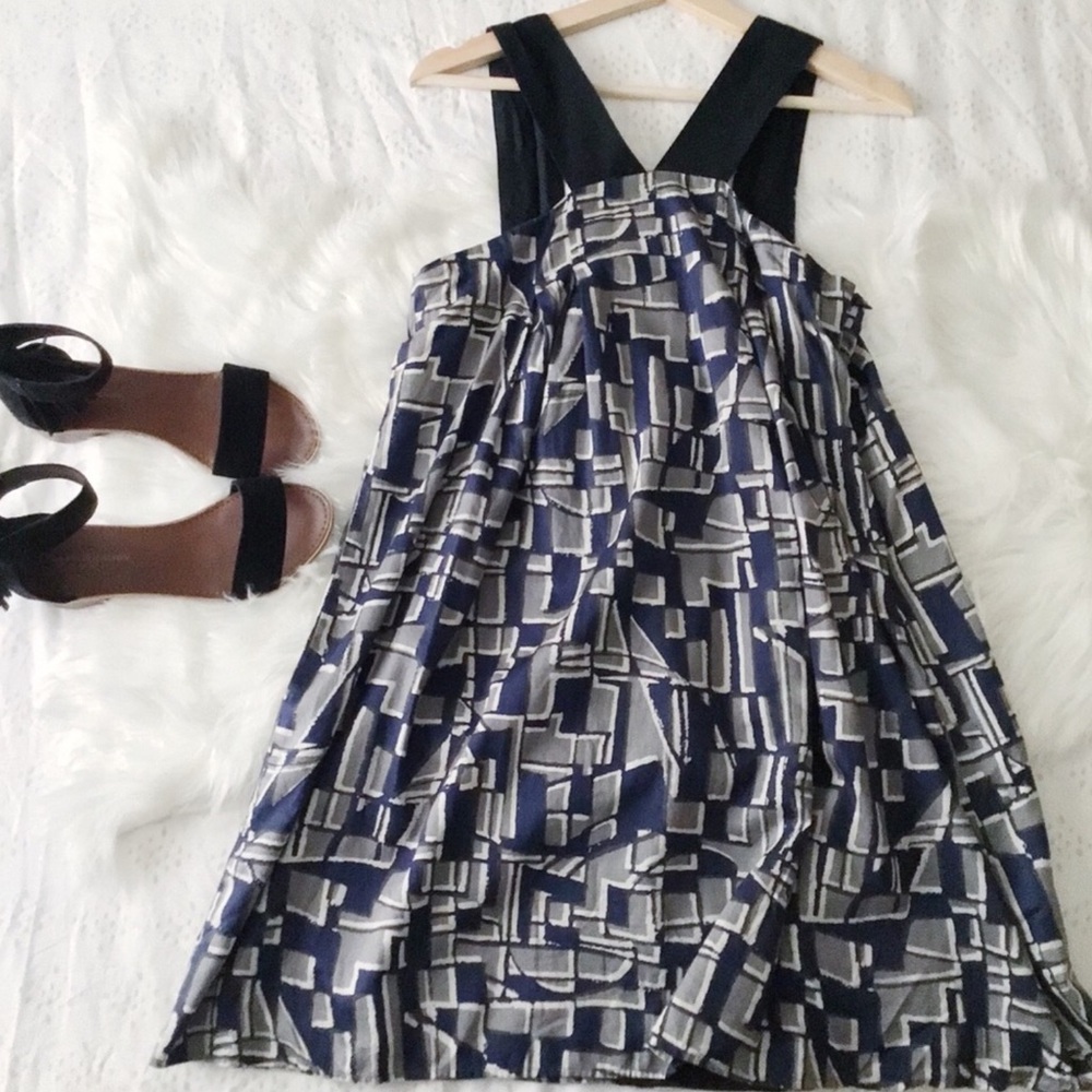 Abstract Print Dress